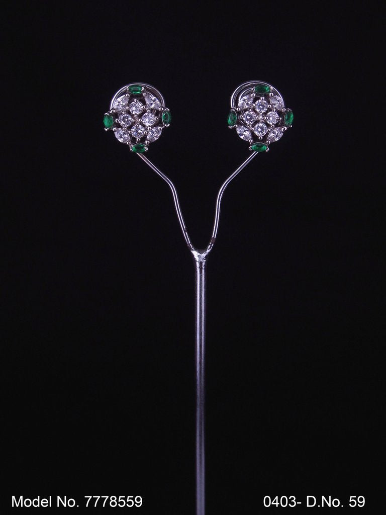 Stylish Party wear Zircon studs - Style 4 - Amaara World