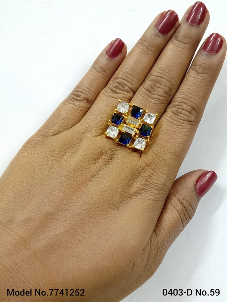 Party Wear CZ Ring - Style 4 - Amaara World