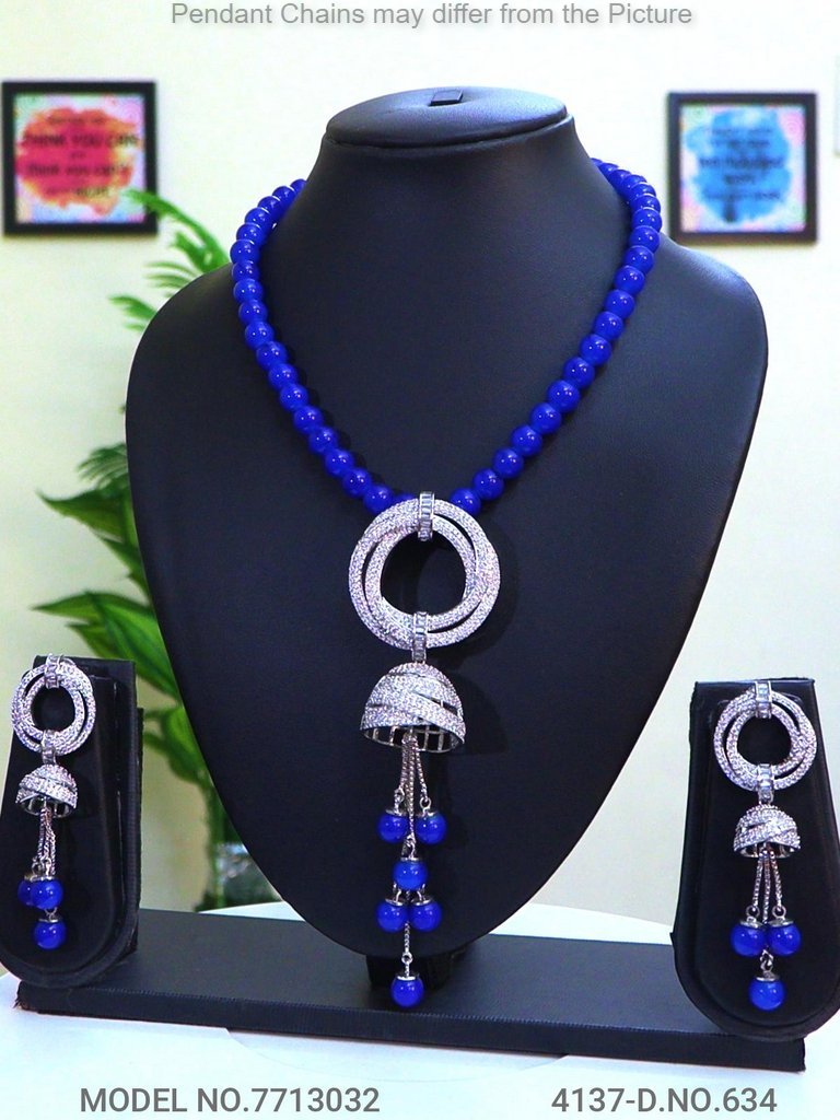 Diamond Replica Pendant Set | - Style 2 - Amaara World