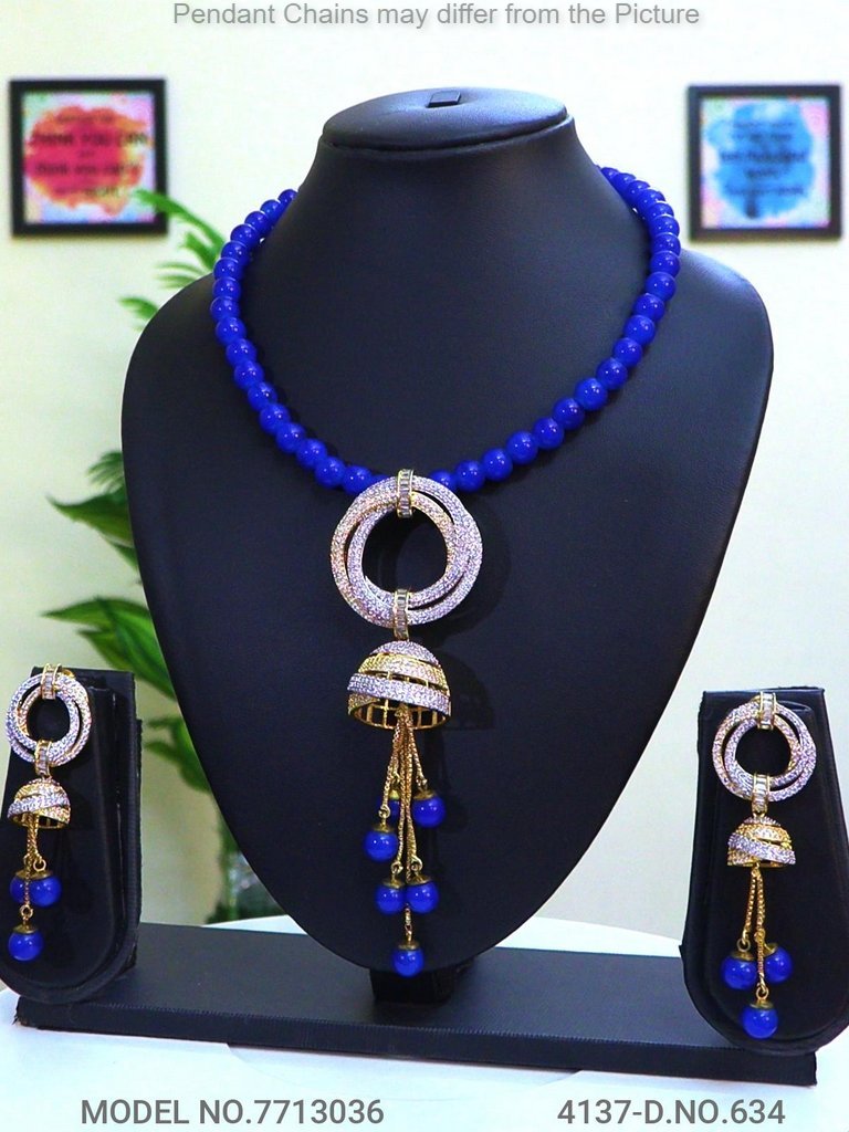 Diamond Replica Pendant Set | - Style 4 - Amaara World