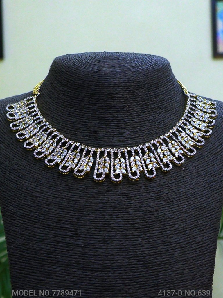 Traditional Design | American Diamond Jewelry Set - View A