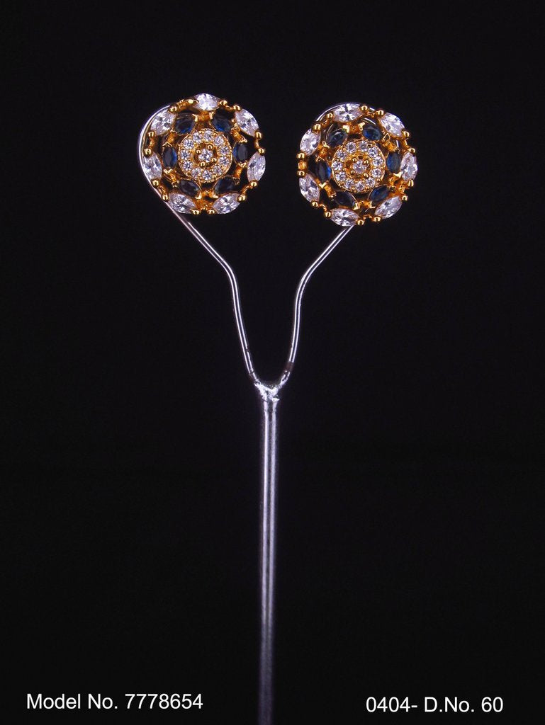 Popular Indian Handmade cz stud| top Earrings - Style 3 - Amaara World