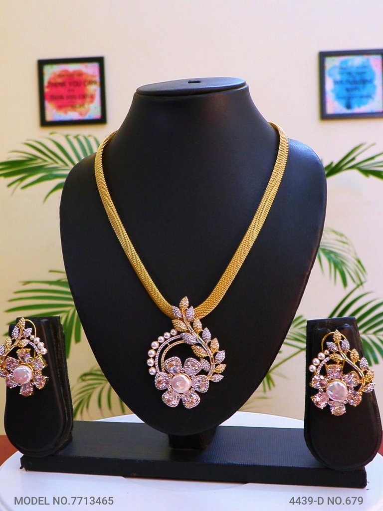 Zirconia Fine Fashion Pendant Set - Amaara World