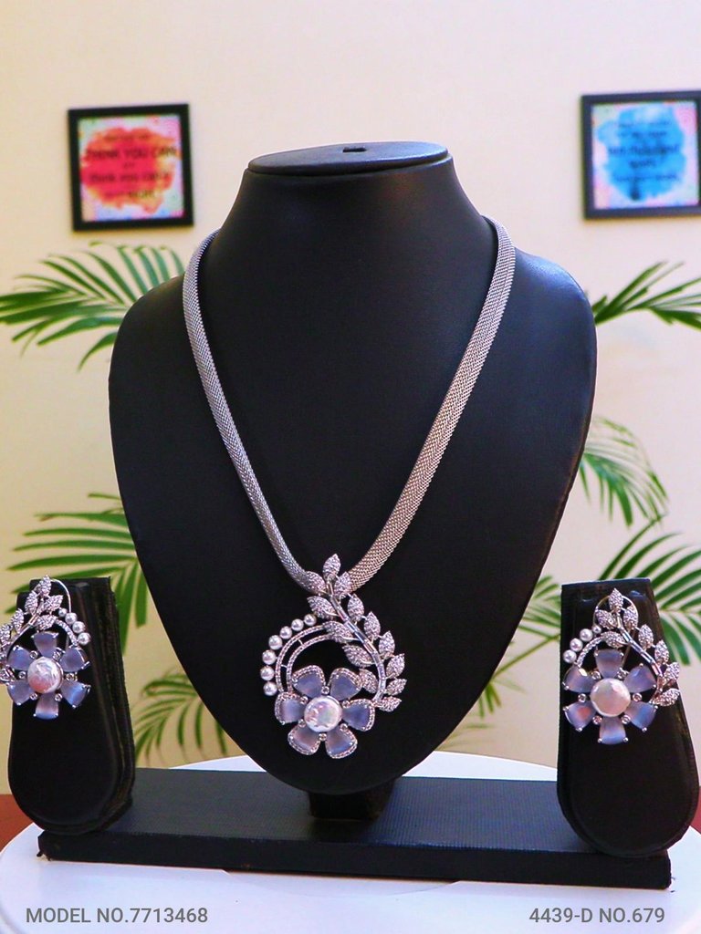 Zirconia Fine Fashion Pendant Set - Style 3 - Amaara World