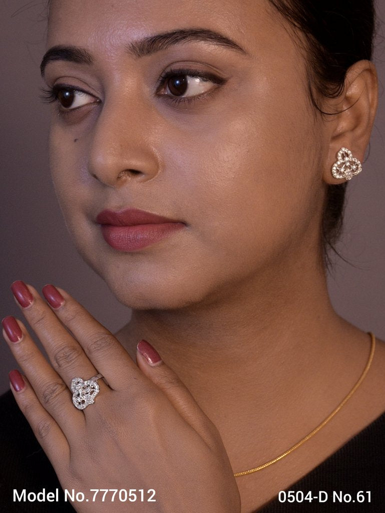 Earring With Finger Rings - Style 1 - Amaara World