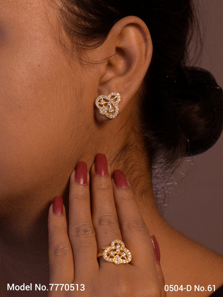 Earring With Finger Rings - Style 2 - Amaara World