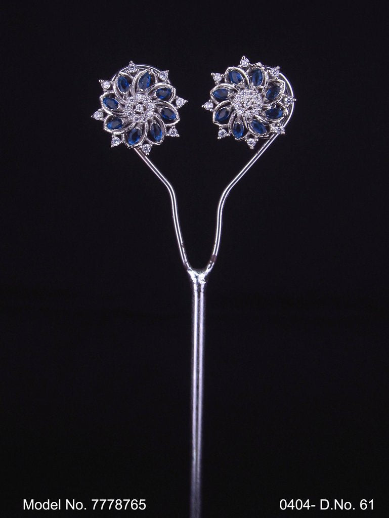 Stud Earrings | Original Indian Cubic Zirconia - Style 1 - Amaara World