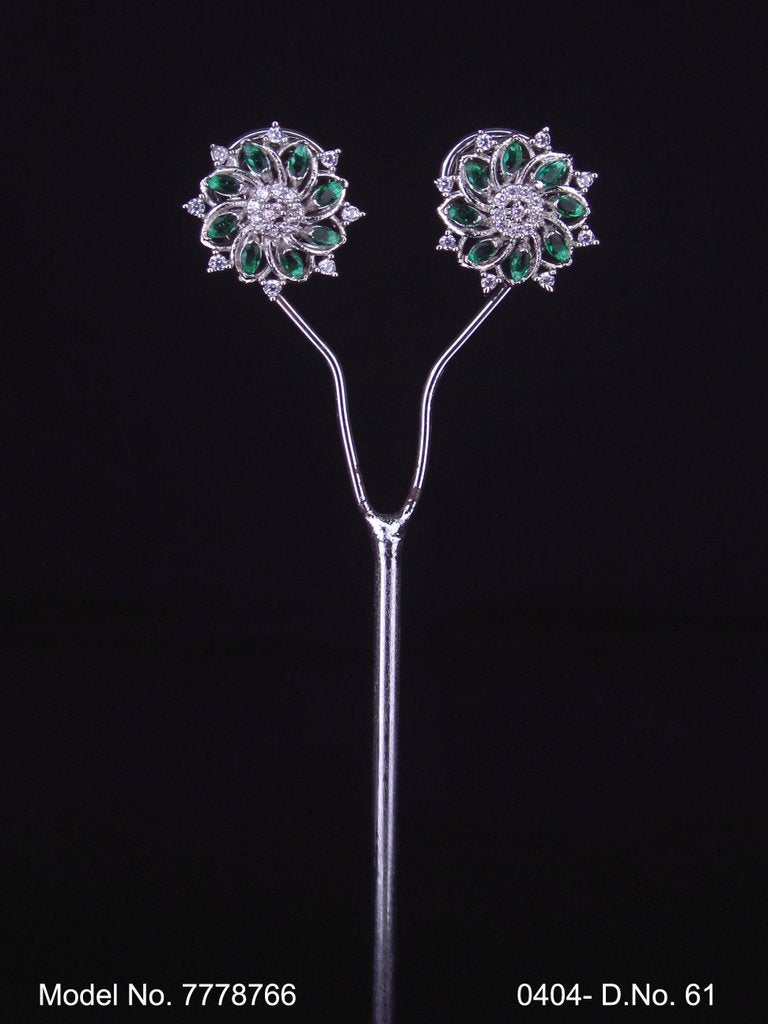 Stud Earrings | Original Indian Cubic Zirconia - Style 2 - Amaara World