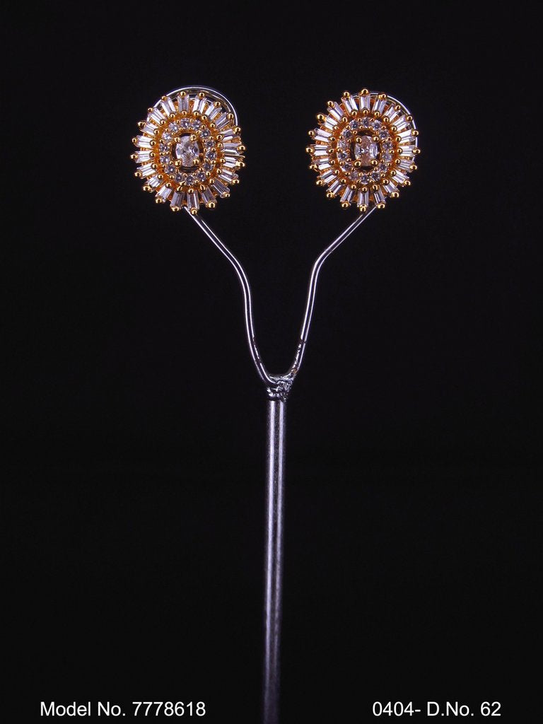 Crystal CZ Studs | Gift for your Wife - Style 1 - Amaara World