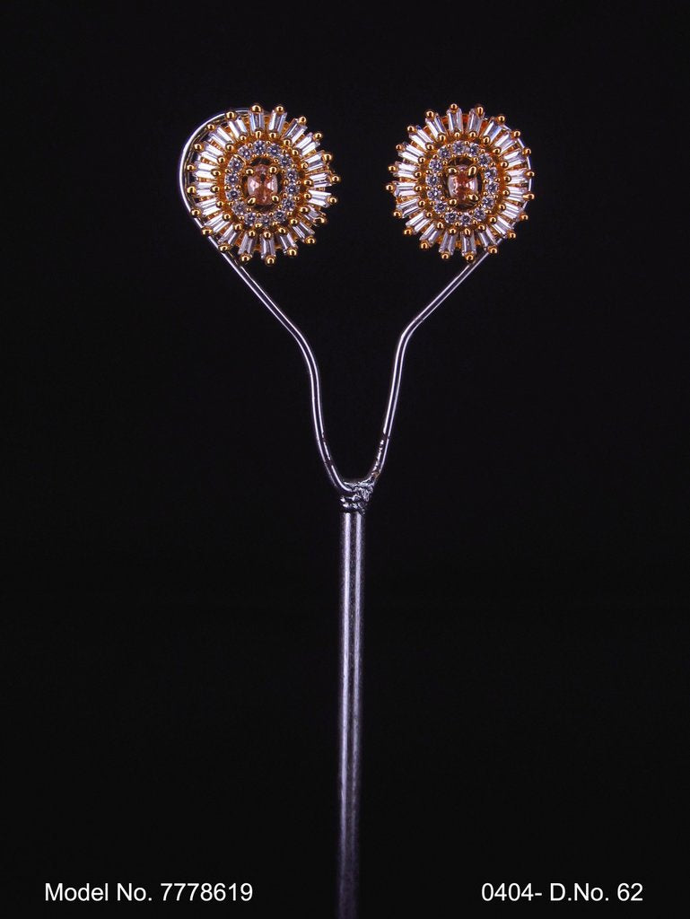 Crystal CZ Studs | Gift for your Wife - Style 2 - Amaara World