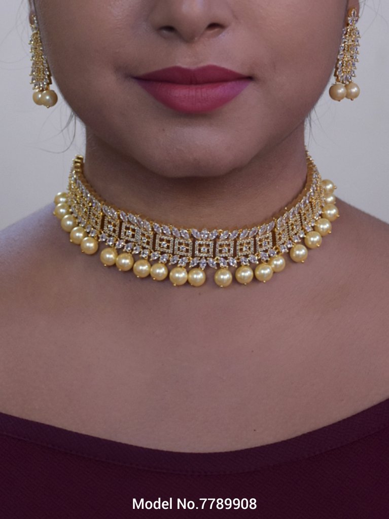 Gift Necklace Set in CZ - View A