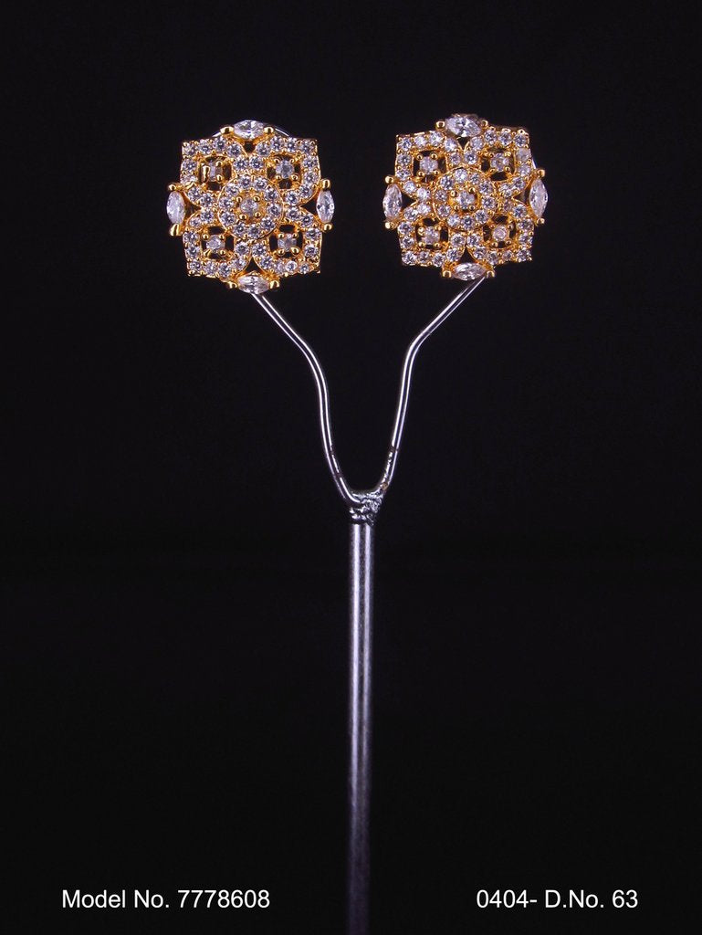 Crystal zircon studs with AAA star cut - Style 1 - Amaara World