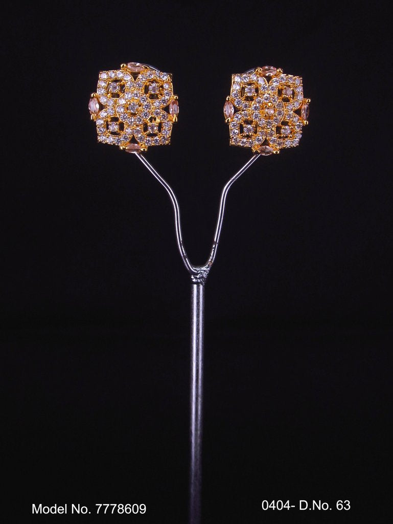 Crystal zircon studs with AAA star cut - Style 2 - Amaara World