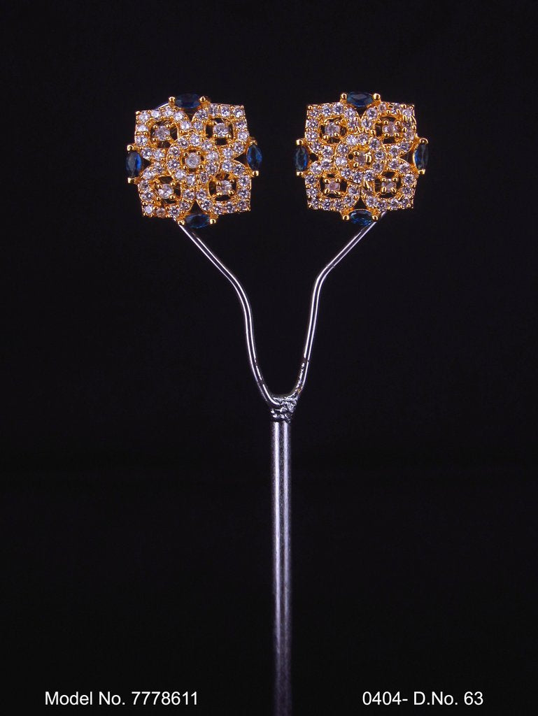 Crystal zircon studs with AAA star cut - Style 4 - Amaara World