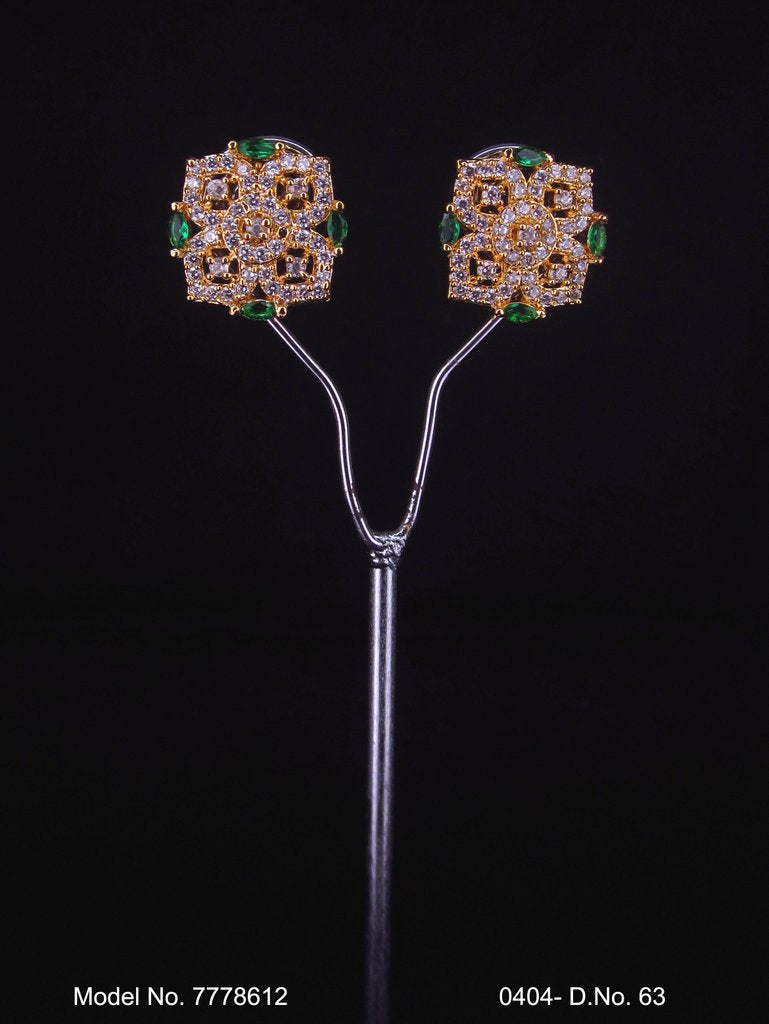 Crystal zircon studs with AAA star cut - Style 5 - Amaara World