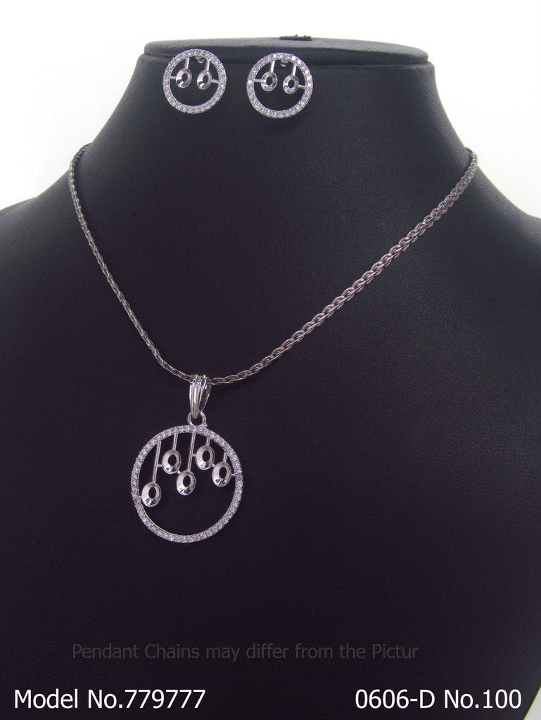 Original Cubic Zircon | Classic Pendant Set - Style 1 - Amaara World