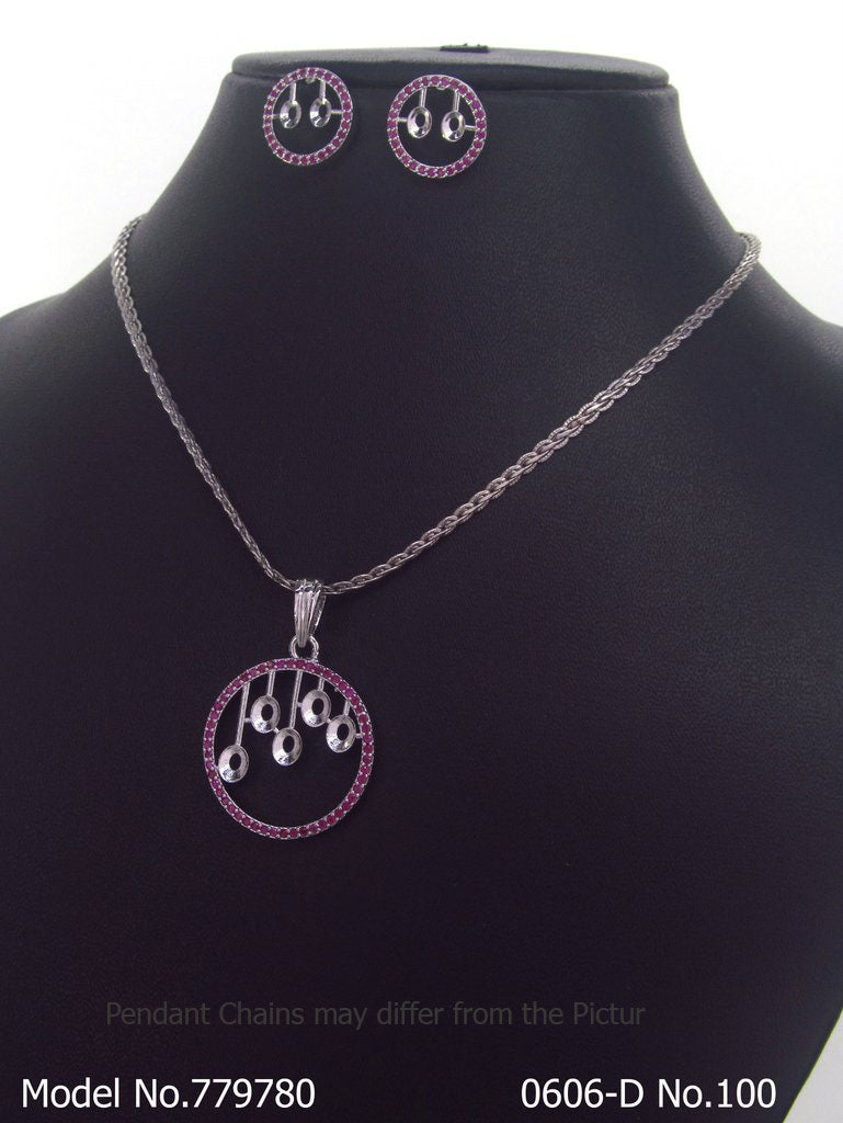 Original Cubic Zircon | Classic Pendant Set - Style 2 - Amaara World
