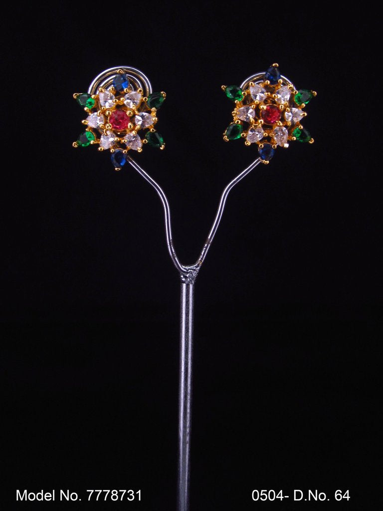 Light Weighted Stud Earrings - Style 6 - Amaara World