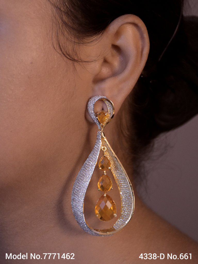 Cz Earrings - View A