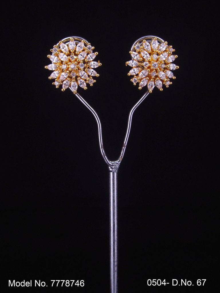 Crystal CZ Studs | Gift for your Wife - Style 1 - Amaara World