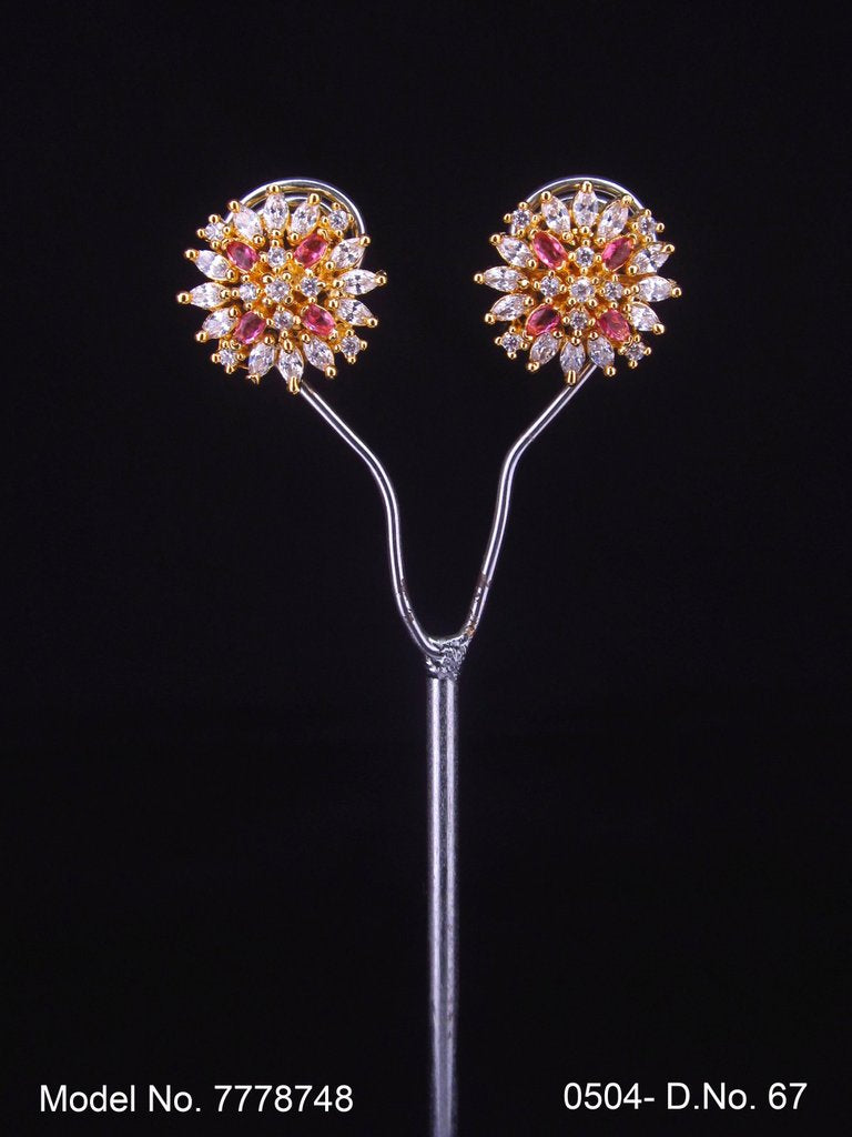Crystal CZ Studs | Gift for your Wife - Style 2 - Amaara World