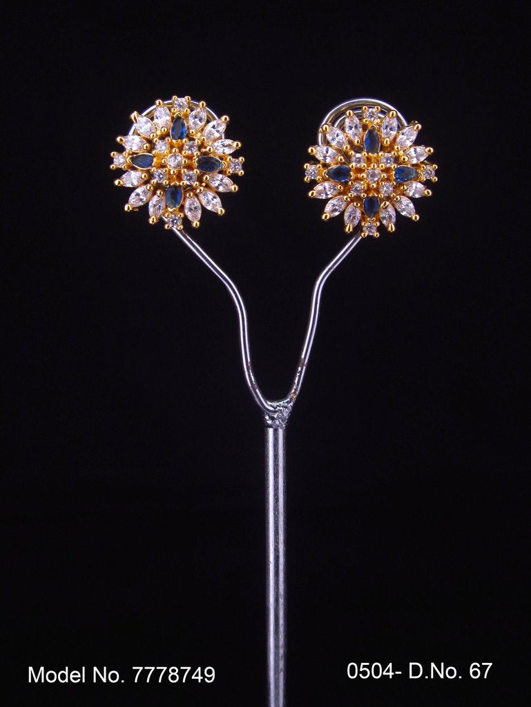 Crystal CZ Studs | Gift for your Wife - Style 3 - Amaara World