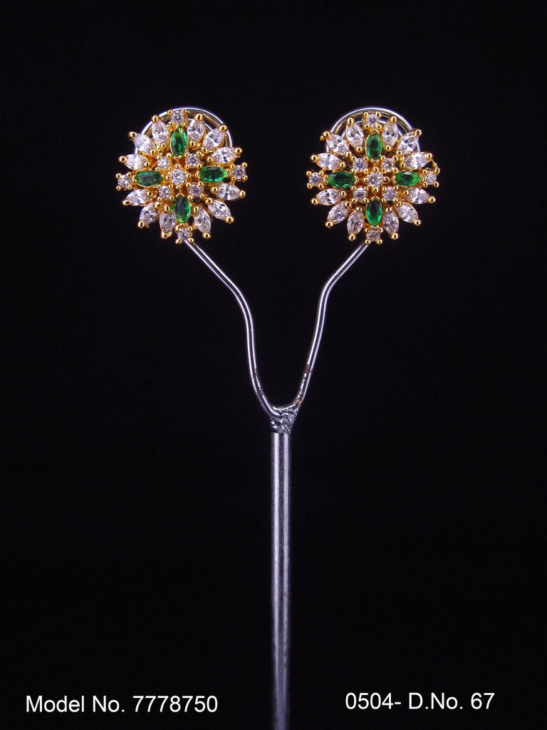 Crystal CZ Studs | Gift for your Wife - Style 4 - Amaara World