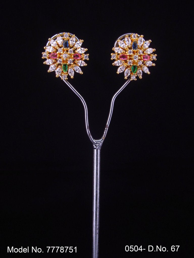 Crystal CZ Studs | Gift for your Wife - Style 5 - Amaara World