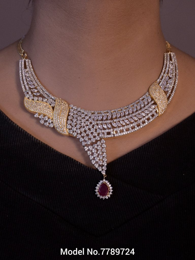 Original Zircon Necklace Set - View A