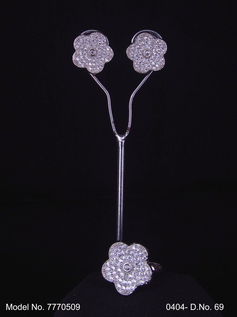 Earring With Finger Rings - View 2 - Amaara World