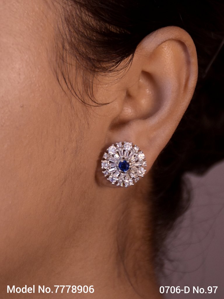 Cubic Zirconia Non-Dangling earrings - Amaara World