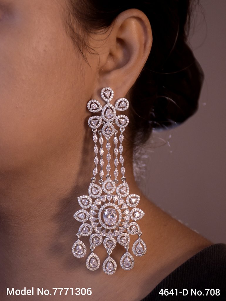 Cz Fashion Earrings | Handcrafted - View A
