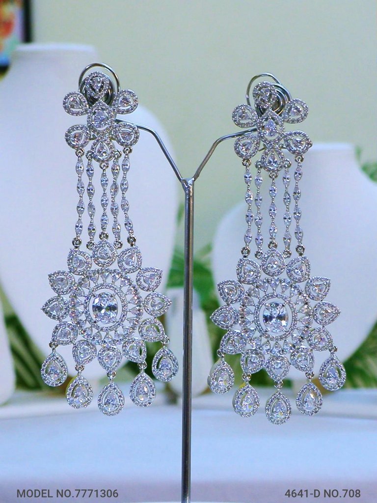 Cz Fashion Earrings | Handcrafted - Amaara World
