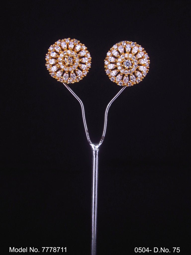 Stylish Party wear Zircon studs - Style 1 - Amaara World