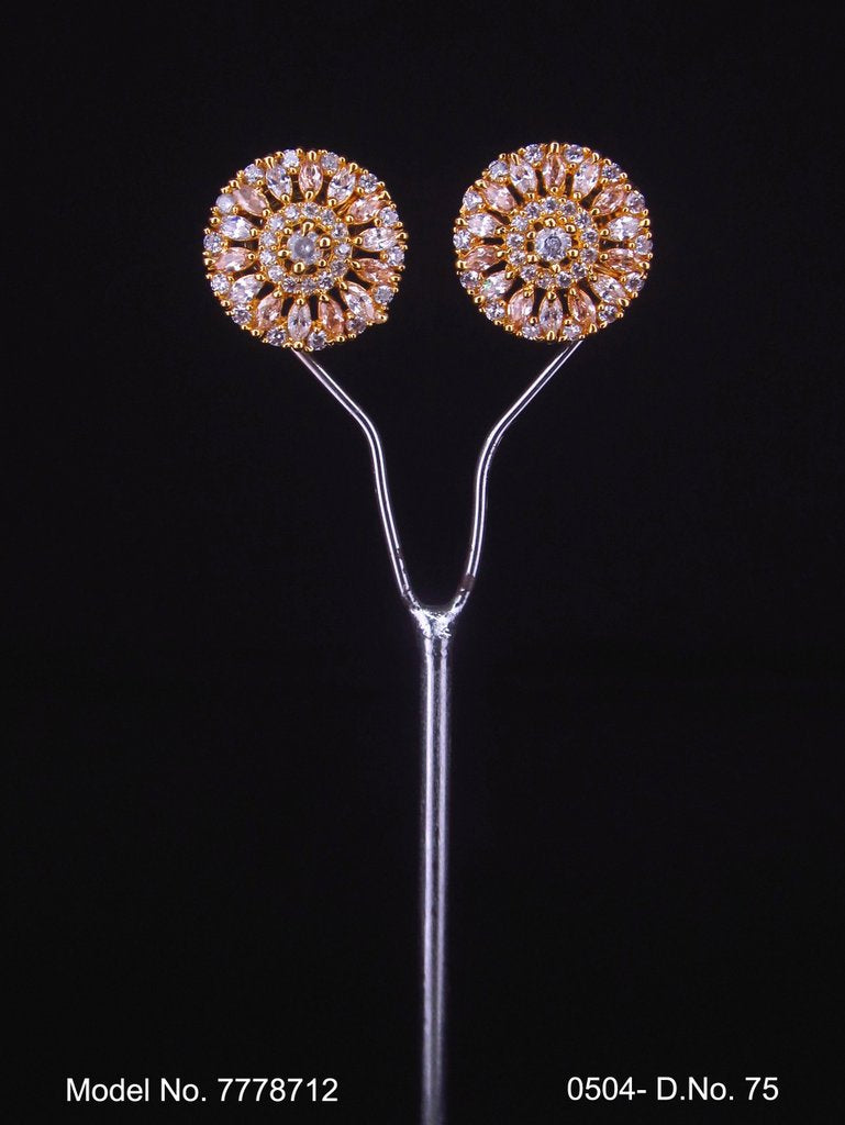 Stylish Party wear Zircon studs - Style 2 - Amaara World
