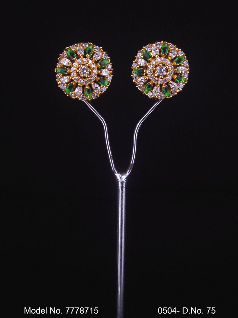Stylish Party wear Zircon studs - Style 5 - Amaara World