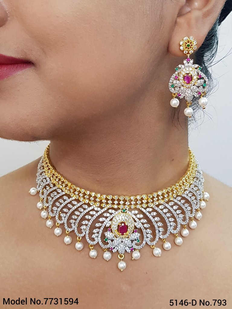 Designer Jewelry Set for Weddings - 7731591 - Color variant
