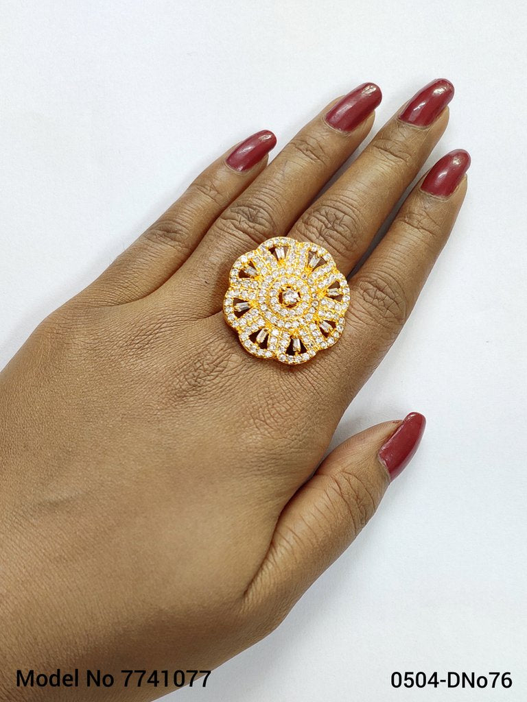 Party Wear CZ Ring - Style 1 - Amaara World