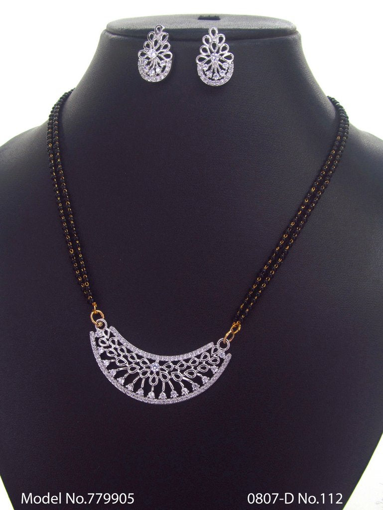 Artificial Diamond Cz Pendant Set - Amaara World