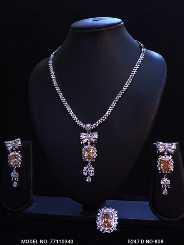 Original Cubic Zircon | Classic Necklace Set - Amaara World