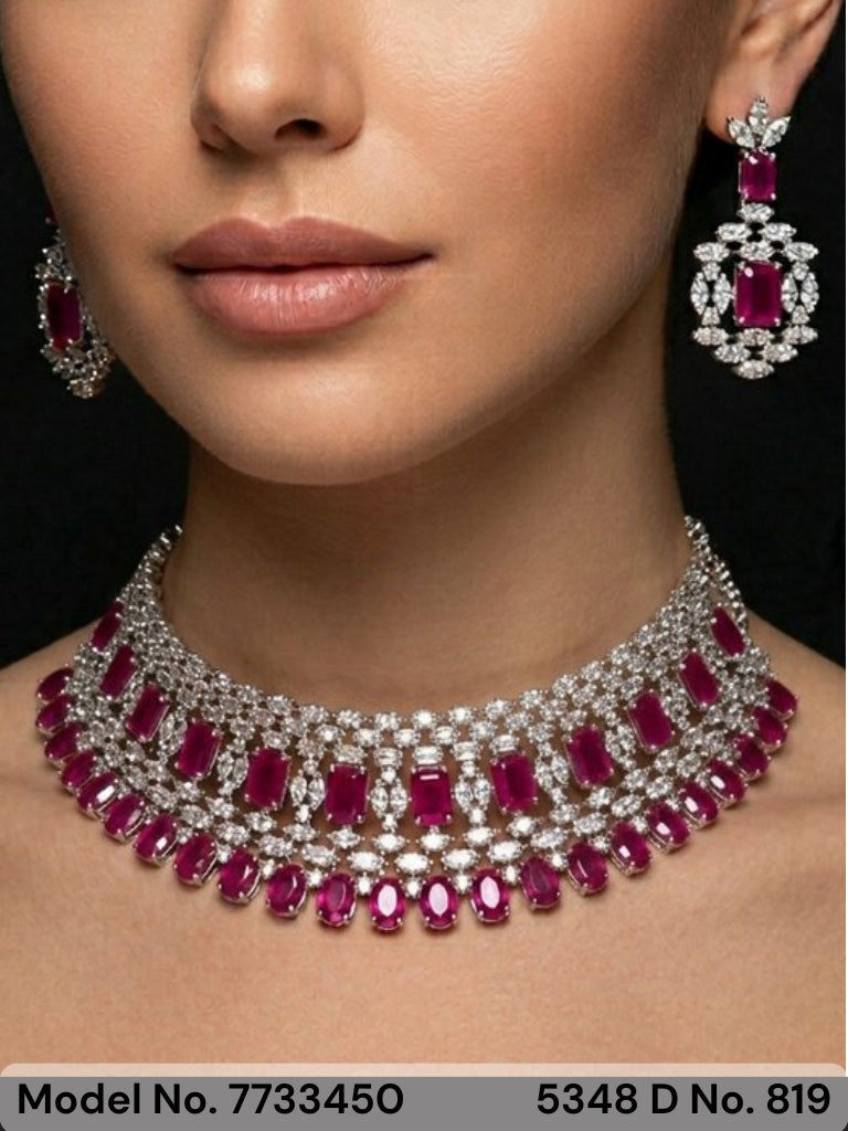 Necklace Set | Original AD / Cubic Zircon - Amaara World