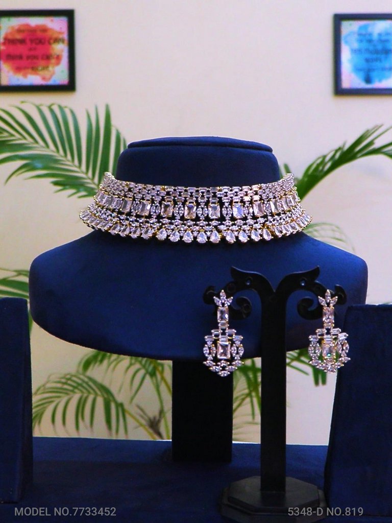 Cz Jewelry Set | Made In India - 7733450 - Color variant