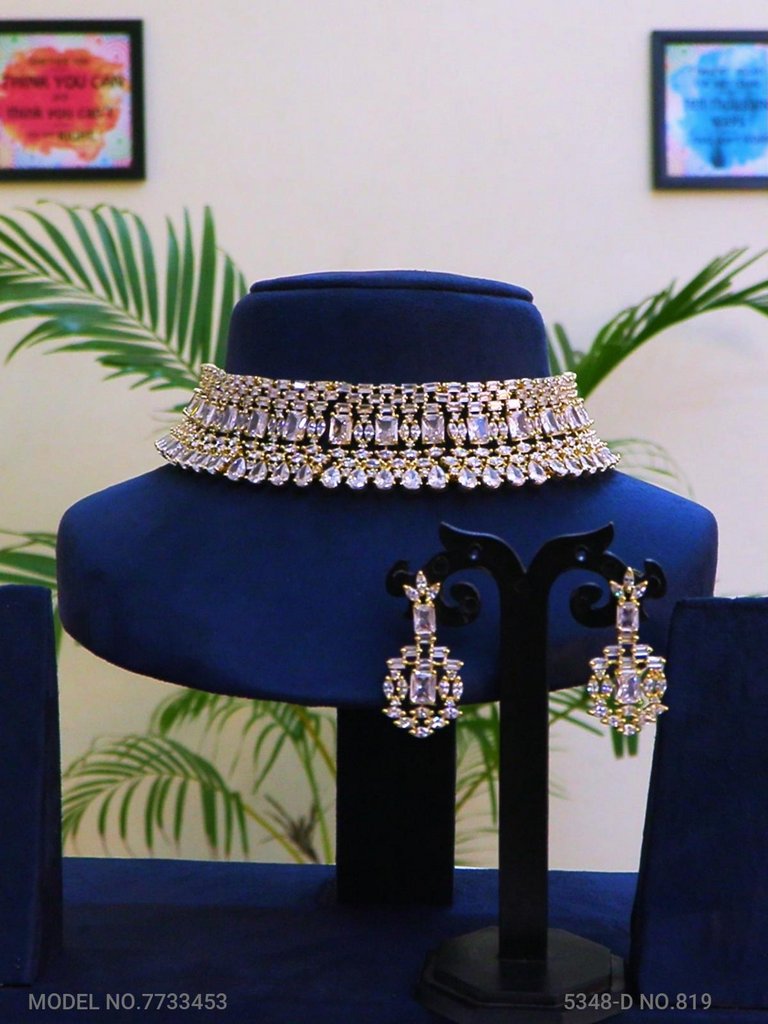Cz Jewelry Set | Made In India - 7733450 - Color variant