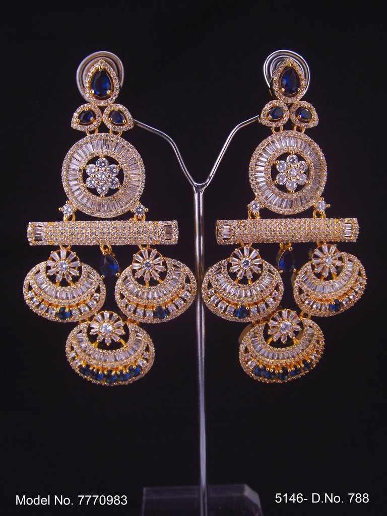 Designer Handmade Cz Earrings - Amaara World