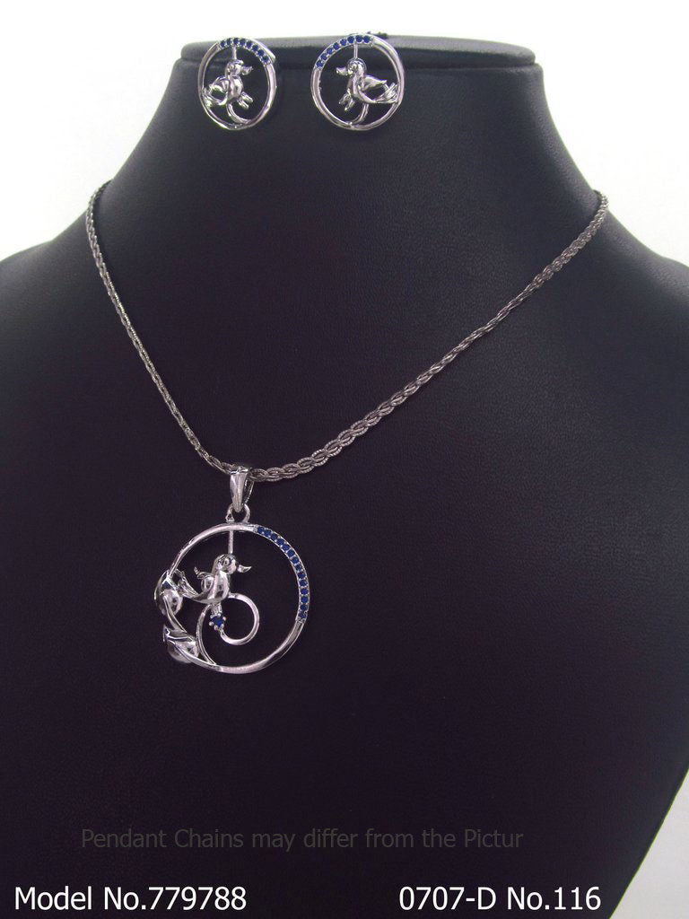 Diamond Replica Pendant Set | - Amaara World