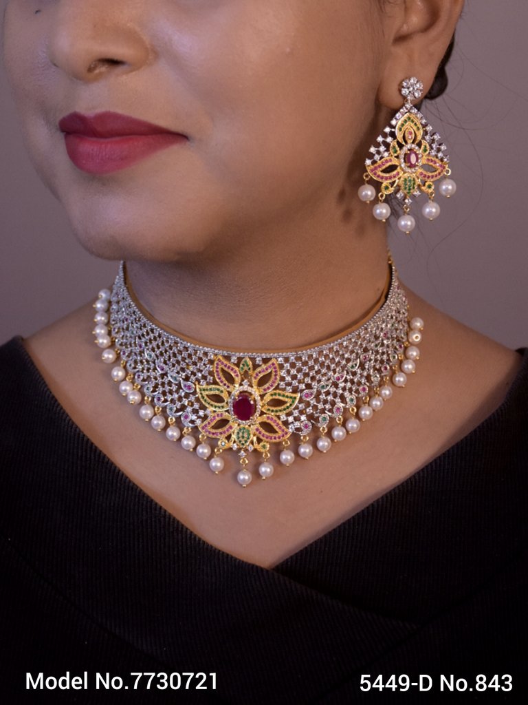 Designer Handmade Cz Jewelry - 7730721 - View 2