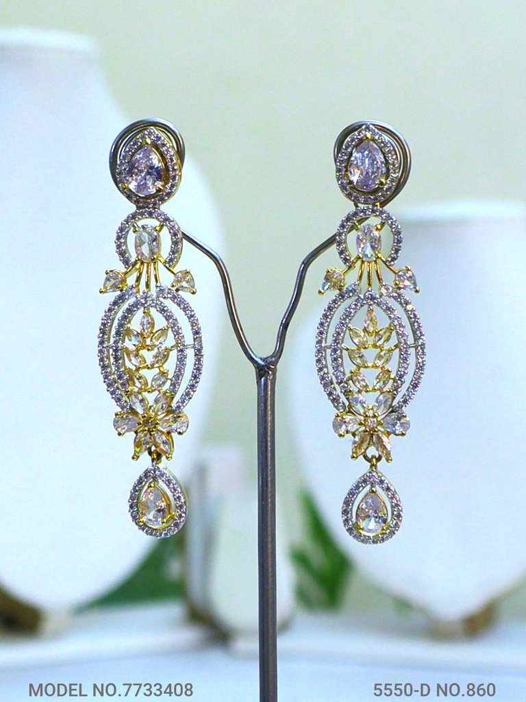 Artificial Diamond Cz Jewelry Set - 7733408 - View 3