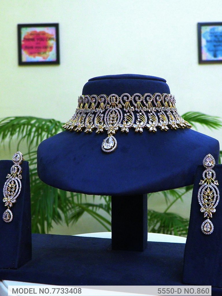 Artificial Diamond Cz Jewelry Set - 7733408 - View 1