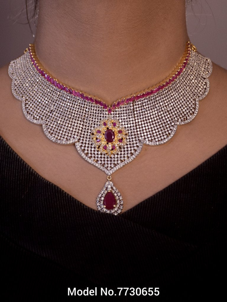 Choker Jewelry Set for Wedding Occasions - 7730655 - View 3
