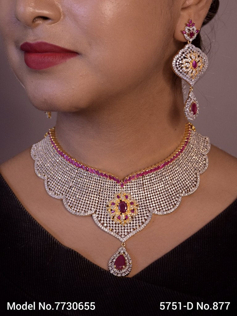Choker Jewelry Set for Wedding Occasions - 7730655 - View 1